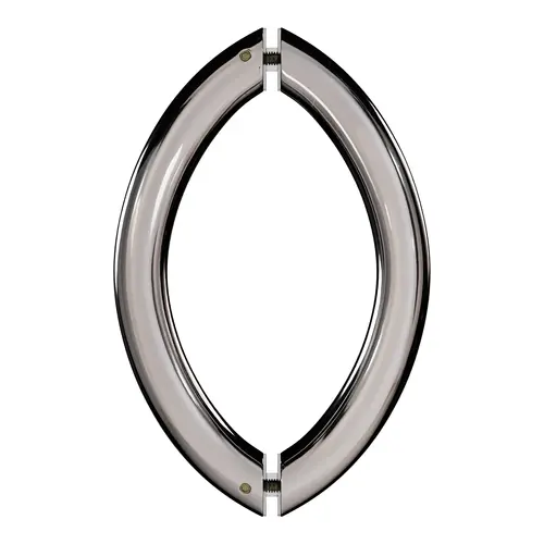 6 Inches Center To Center Arch Style Back To Back Shower Door Handle Polished Nickel