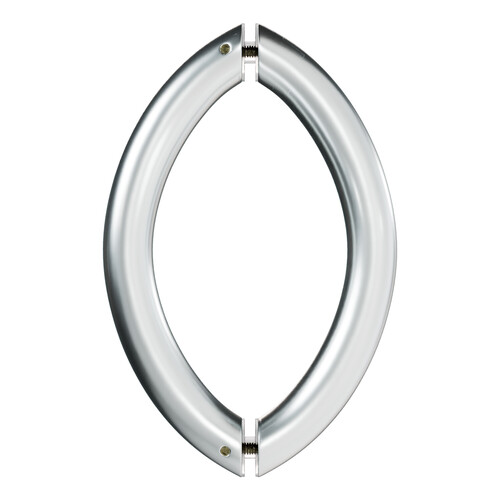 6 Inches Center To Center Arch Style Back To Back Shower Door Handle Satin-Chrome