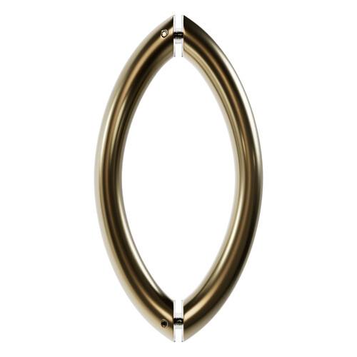 8 Inches Center To Center Arch Style Back To Back Shower Door Handle Polished Brass