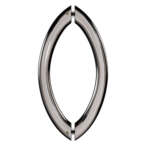 8 Inches Center To Center Arch Style Back To Back Shower Door Handle Polished Nickel