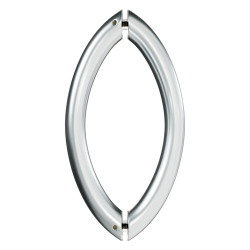 8 Inches Center To Center Arch Style Back To Back Shower Door Handle Satin-Chrome