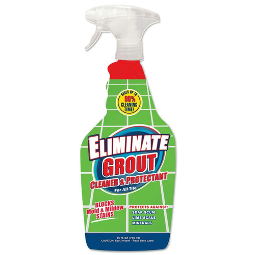 Eliminate Grout Cleaner and Sealer, 25 oz - Cleans and Protects