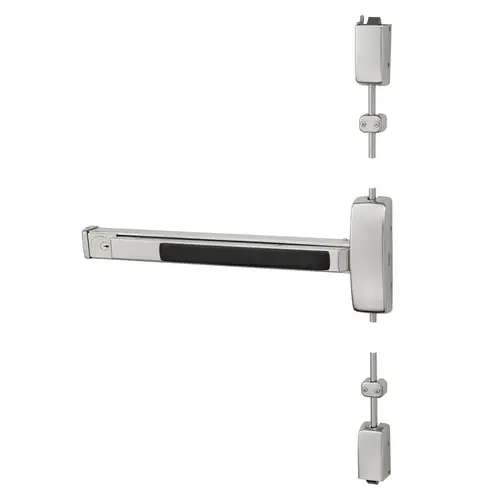 Surface Vertical Rod Exit Device Satin Stainless Steel