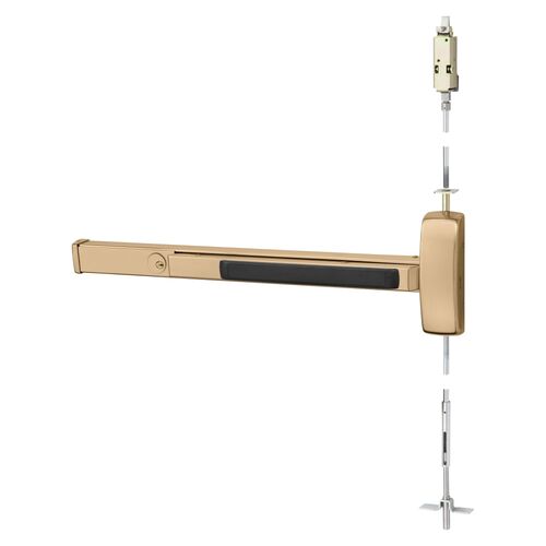 Concealed Vertical Rod Exit Device Bright Bronze Clear Coated