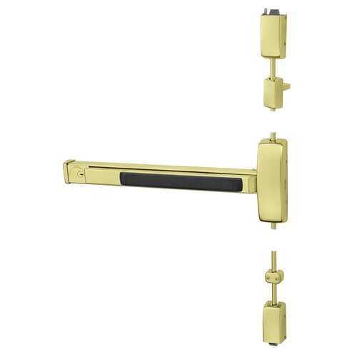 Surface Vertical Rod Exit Device Bright Brass