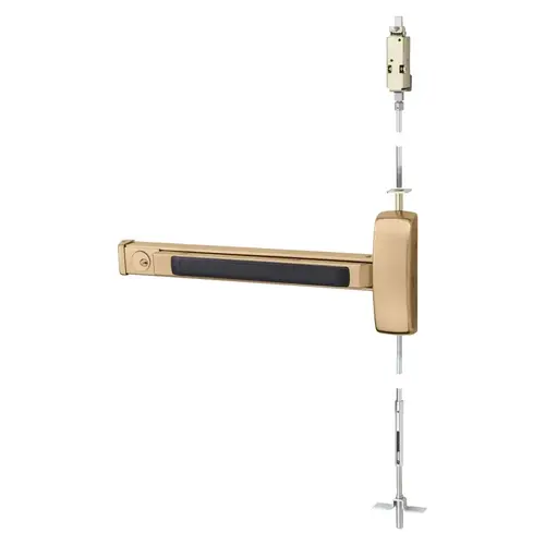 Concealed Vertical Rod Exit Device Bright Bronze Clear Coated