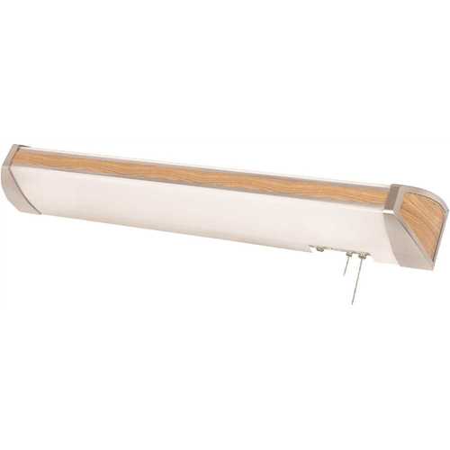 Integrated LED Light Oak Overbed Fixture