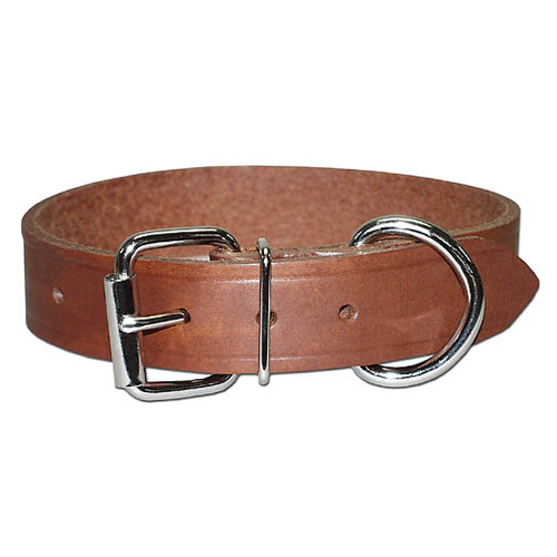 Leather Hunting Bully Collar 1" x 19"