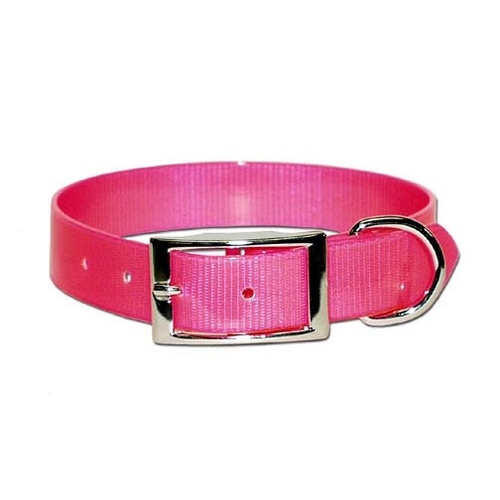 Omnipet 100D-PK27 SunGlo Poly Coated Nylon Hunt Collar - Pink 1" x 27"