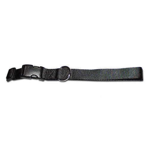 1" Kwik Klip Adjustable Nylon Dog Collar L Black