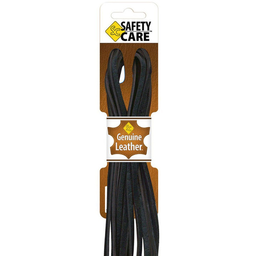 JobSite 54006 Safety Care Heavy Duty Leather Shoe Laces - 72" Black