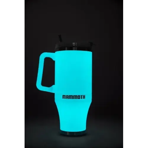 Ascent 40 oz. Tumbler with Handle - Light Blue Glow