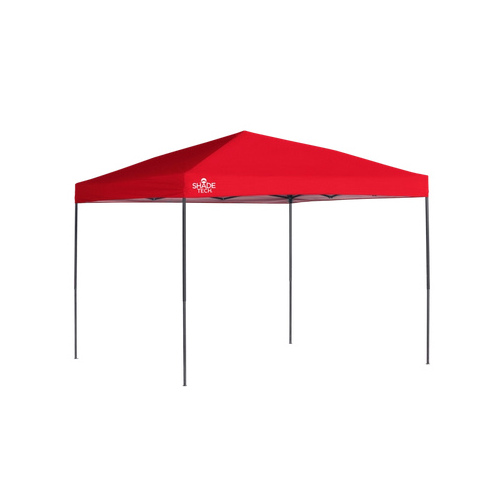 SL Shade Tech Pop Up Canopy 10x10 - Red Slant Leg