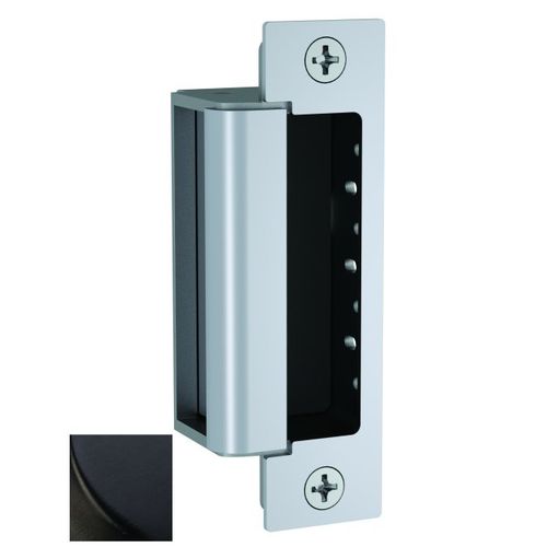 12 / 24 Volt DC Electric Strike Complete Pac for Deadbolt Locks with Dual Lock Monitor Oil Rubbed Bronze Finish