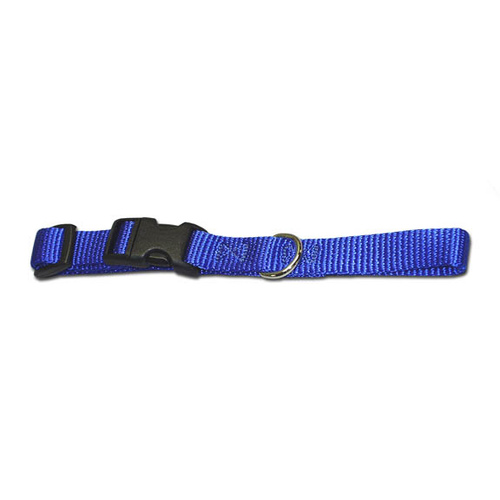 Omnipet 103QKN-BLUE 5/8" Kwik Klip Adjustable Nylon Dog Collar S Blue