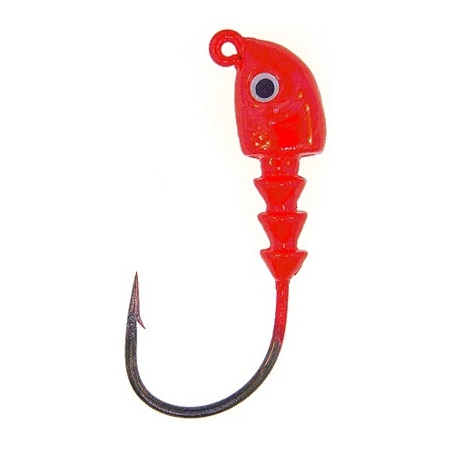 Bass Assassin Lures Inc JA07002 Jighead JA Series Fishing Lure 1/4-oz Red