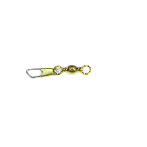 Eagle Claw Fishing Tackle 01041-012 Barrel Swivel W/Safety Snap-12 01041-012 (Brass)