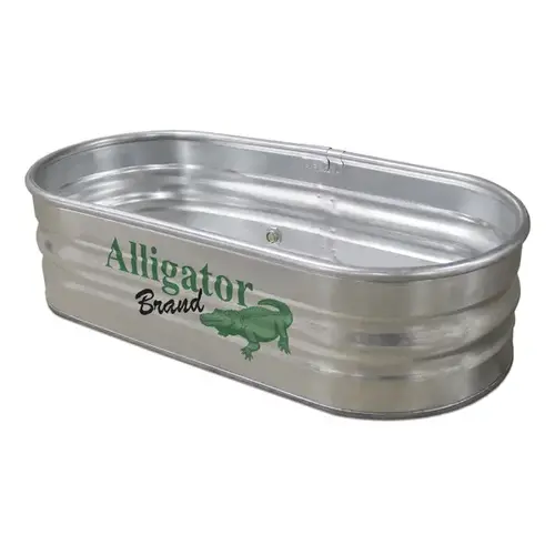 Stock Tank Galvanized RE214 Round-End 2x1x4 48-Gallon