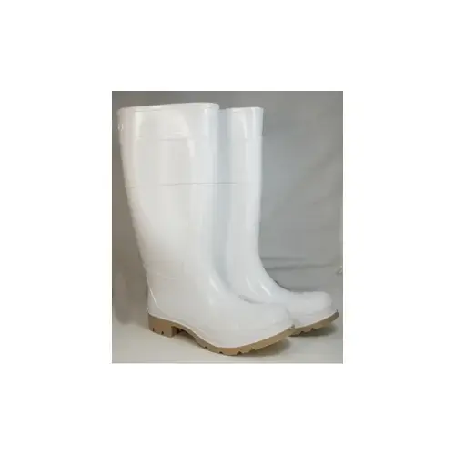 Men's 16" PVC White Boot Size 11 Pair