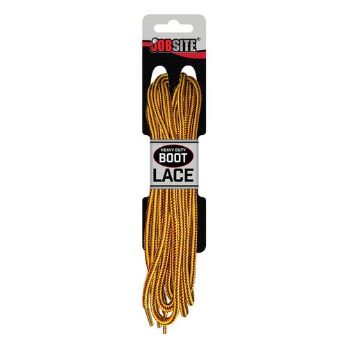 JobSite 54008 JobSite Work Duty Laces - 60" Yellow/Brown Braid