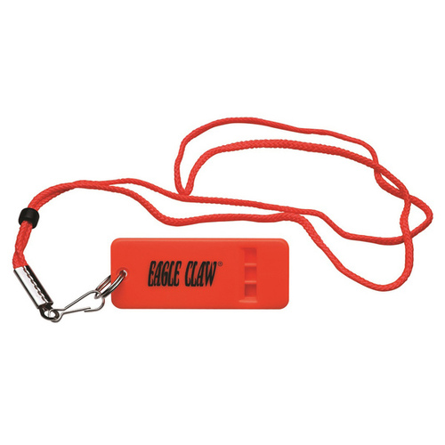 Eagle Claw Fishing Tackle BAWHFLTOR Eagle Claw Boat Whistle Flat with Lanyard