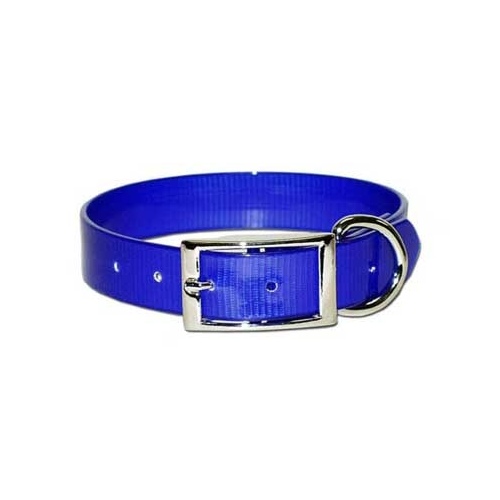 SunGlo Poly Coated Nylon Hunt Collar - Blue 1" x 27"