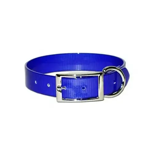 SunGlo Poly Coated Nylon Hunt Collar - Blue 1" x 17"