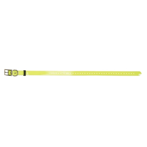 SunGlo Dog Tracking Collar Band 1" x 30" Cut-to-Fit Polyurethane Coated Nylon - Yellow