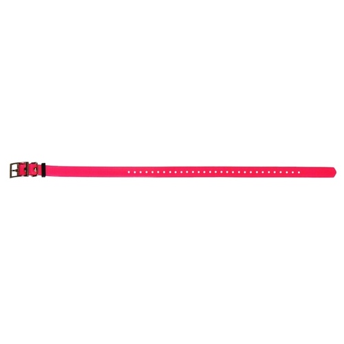 Omnipet CC-102HFPK28 SunGlo Dog Tracking Collar Band 3/4" x 28" Cut-to-Fit Polyurethane Coated Nylon - Pink