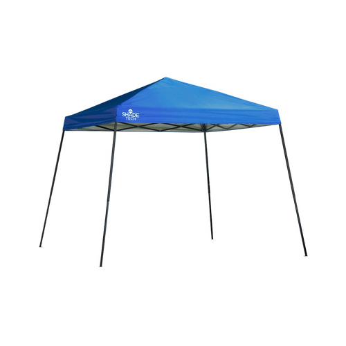 ShelterLogic 167695RL SL Shade Tech Pop Up Canopy 10x10 - Blue Slant Leg