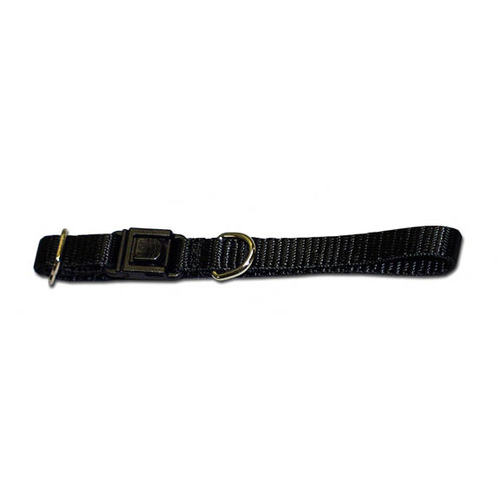 3/8" Kwik Klip Adjustable Nylon Dog Collar XS Black