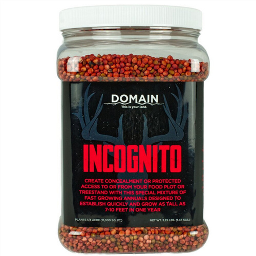 Domain Outdoor LLC INCFP Incognito Annual Deer Mix - 3.25 pounds - Covers 1/4 Acres