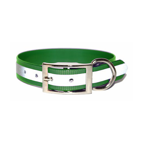 Reflective Kwik Klip Collars 1"x23" Green