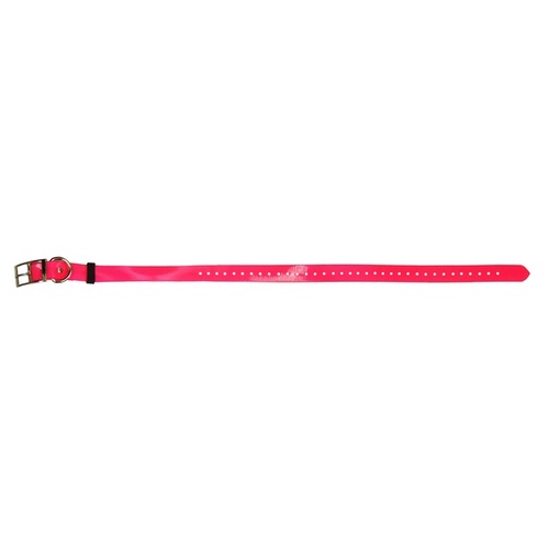 SunGlo Dog Tracking Collar Band 1" x 30" Cut-to-Fit Polyurethane Coated Nylon - Pink