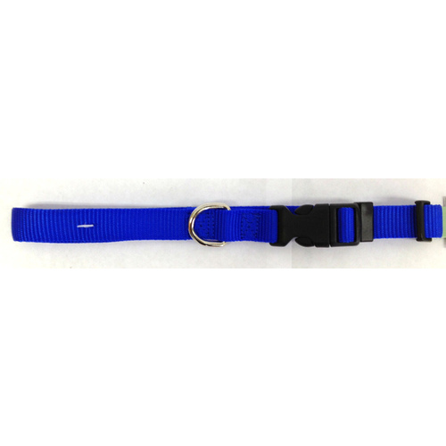 3/4" Kwik Klip Adjustable Nylon Dog Collar M Blue