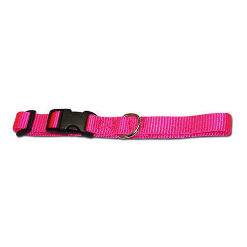 Omnipet 103QKN-NEON 5/8" Kwik Klip Adjustable Nylon Dog Collar S Neon Pink