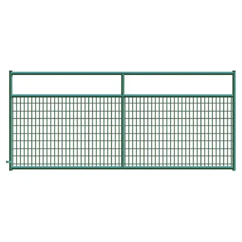 2" x 4" Wire Mesh Green Powder Coated Square Corner 8 ft. Gate