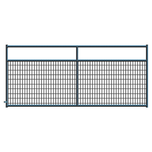 Alligator Brand 14233756 2" x 4" Wire Mesh Black Powder Coated Square Corner 10 ft. Gate