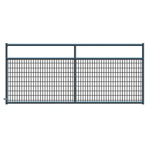 Alligator Brand 14233756 2" x 4" Wire Mesh Black Powder Coated Square Corner 10 ft. Gate