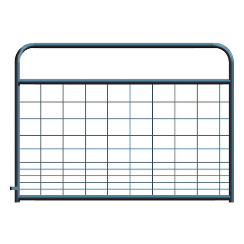 Hog Wire Mesh Black Powder Coated Round Corner 4 ft. Gate