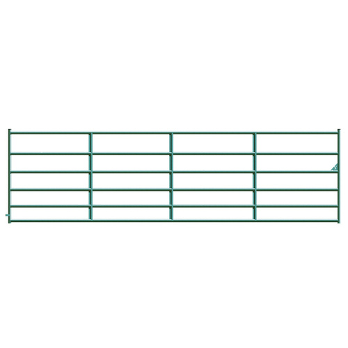 Alligator Brand 6 Bar Green Powder Coated Square Corner 16 ft. Gate