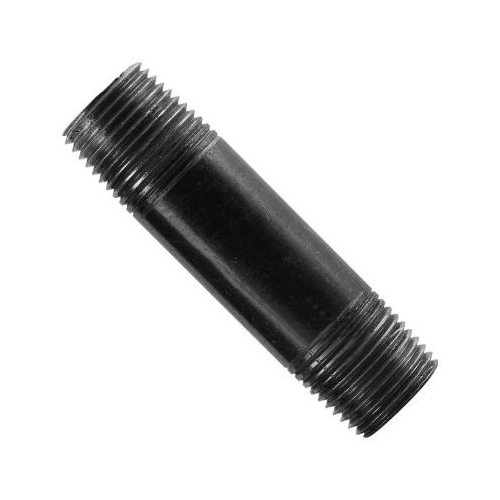 300 12X312 Pipe Nipple, Black, 1/2" X 3 1/2"