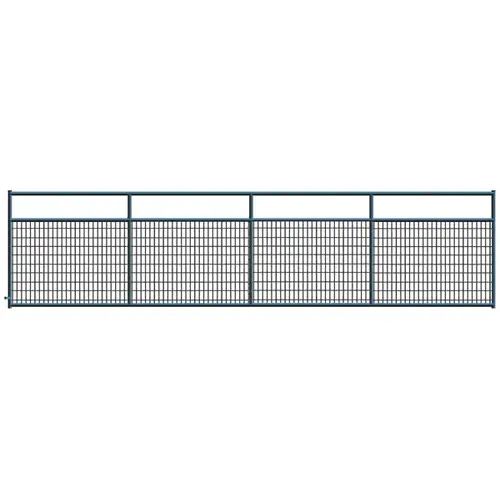 Alligator Brand 14233761 2" x 4" Wire Mesh Black Powder Coated Square Corner 20 ft. Gate