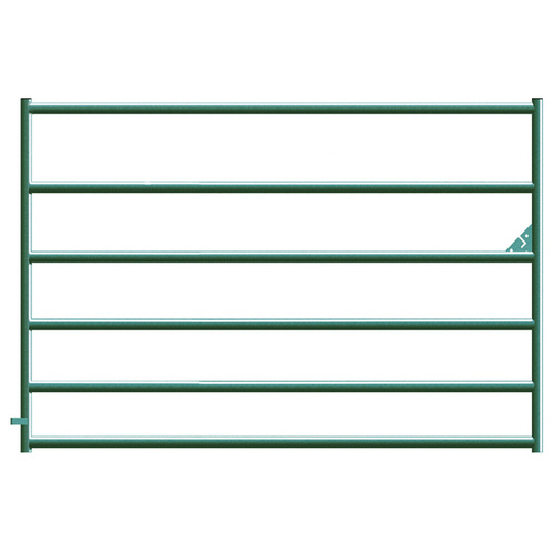 Alligator Brand 6 Bar Green Powder Coated Square Corner 4 ft. Gate