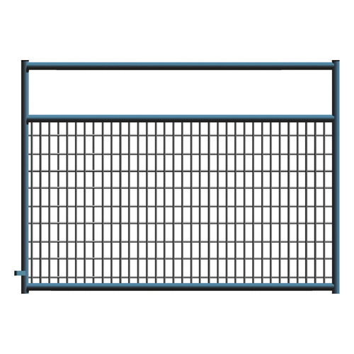 Alligator Brand 14233754 2" x 4" Wire Mesh Black Powder Coated Square Corner 6 ft. Gate