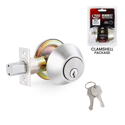 Grip Tight Tools DB02-MH Grip Tight Tools Single Cylinder Mobile Home Deadbolt - Stainless Steel Finish