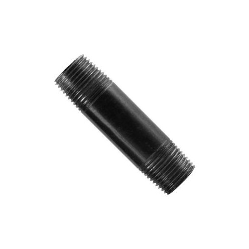 300 34X3 Pipe Nipple, Black, 3/4" X 3"