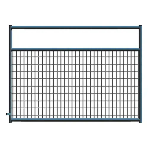 2" x 4" Wire Mesh Black Powder Coated Square Corner 4 ft. Gate