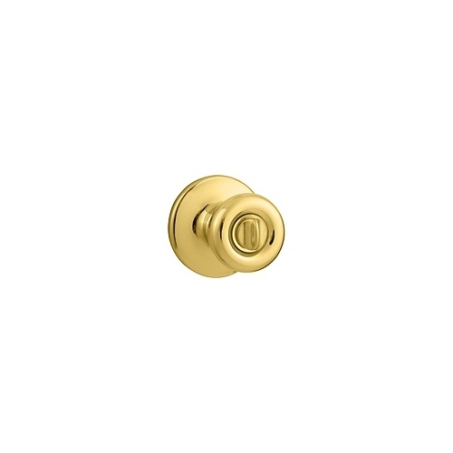 Kwikset 20501154 Tylo Bed/bath Knob Set Polished Brass