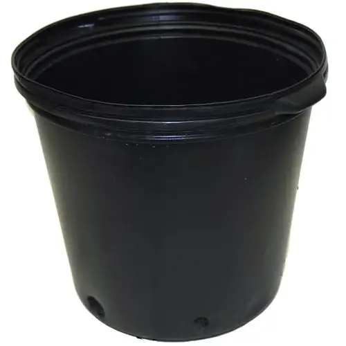 Haviland Plastic Products Co HPP500 5 Gallon Black Nursery Container Pot